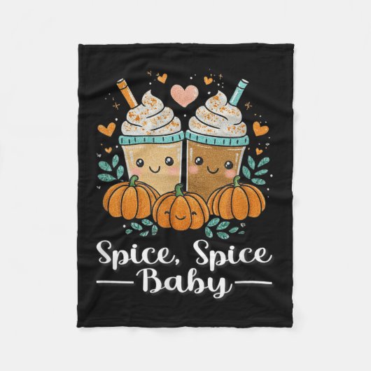 Sce Sce Baby Kawaii Pumpkin Sce Latte Lover  Fleecedecke (Vorderseite)