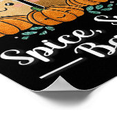 Sce Sce Baby Kawaii Pumpkin Sce Latte Lover Poster (Ecke)