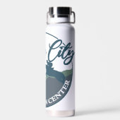 SCEC Wasserflasche 1, großes Logo Trinkflasche (Rückseite)