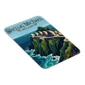 Sceilg Mhichíl Irland Magnet (Rechte Seite)