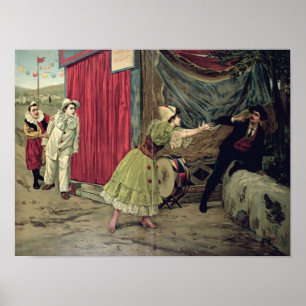 Scene from the opera 'Pagliacci' Poster