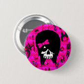 Scene Girl Skull Button (Vorne & Hinten)