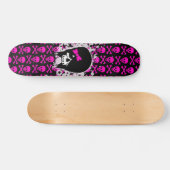 Scene Girl Skull Skateboard (Horizontal)