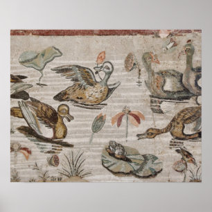 Scene of waterfowl on the Nile, House of Faun Poster