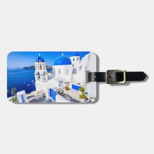 Scenery Oia Gepäckmarke Gepäckanhänger (Vorderseite horizontal)