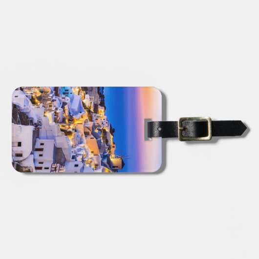 Scenery Oia Gepäckmarke Gepäckanhänger (Vorderseite horizontal)
