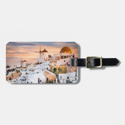 Scenery Oia Gepäckmarke Gepäckanhänger (Vorderseite horizontal)