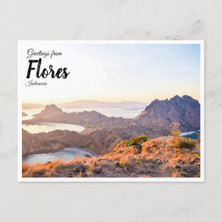 Scenery Postcard - Padar Island, Flores, Indonesie Postkarte