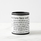 Scènes à faire face sagte.. Die Autoren sollten be Tasse (Zentrum)