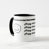 Scènes à faire Gesicht sings Happy Birthday.. Tasse (Vorderseite Links)