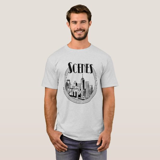 Scenes Circle Skyline T-Shirt (Vorne ganz)