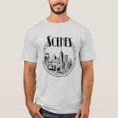 Scenes Circle Skyline T-Shirt (Vorderseite)