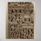 Scenes from Buddha's life, Sarnath, Uttar Pradesh Poster (Vorne)