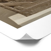 Scenes from Buddha's life, Sarnath, Uttar Pradesh Poster (Ecke)