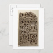 Scenes from Buddha's life, Sarnath, Uttar Pradesh Postkarte (Vorne/Hinten)