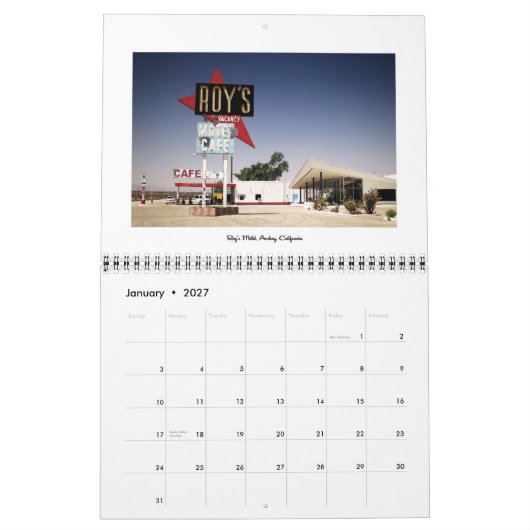 Scenes from Historic Route 66 Kalender (Jan 2027)