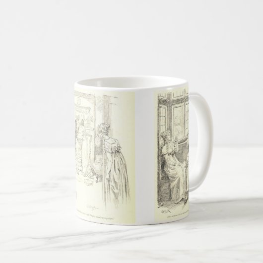 Scenes from Pride and Prejudice Kaffeetasse (VorderseiteRechts)
