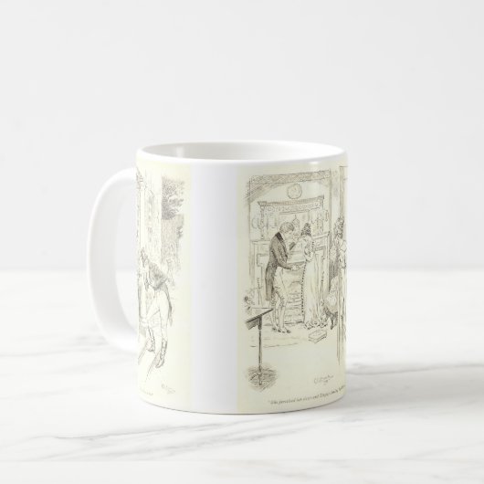 Scenes from Pride and Prejudice Kaffeetasse (Vorderseite Links)