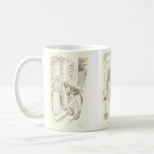 Scenes from Pride and Prejudice Kaffeetasse (Links)