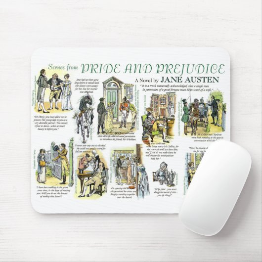 Scenes from Pride and Prejudice Mousepad (Mit Mouse)