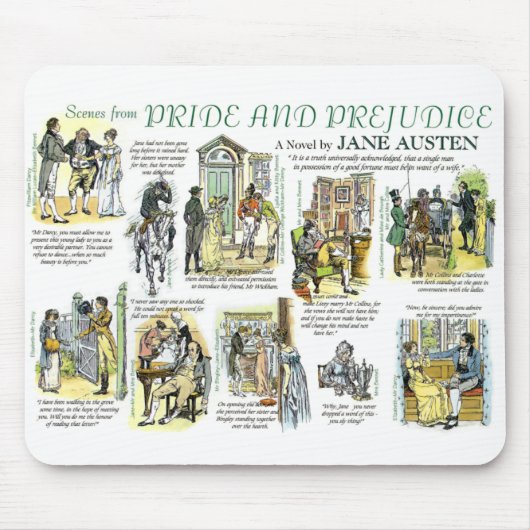 Scenes from Pride and Prejudice Mousepad (Vorne)