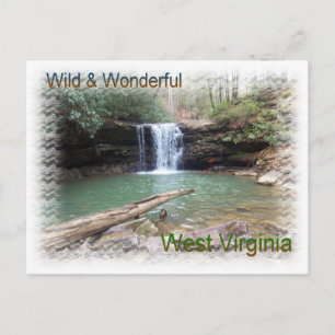 Scenic Appalachian Waterfall Postkarte