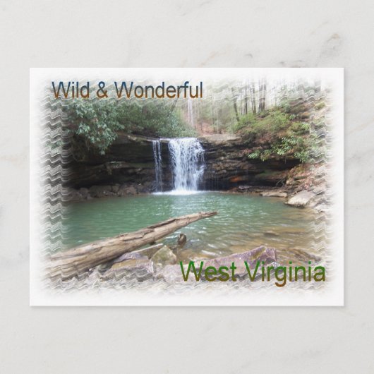 Scenic Appalachian Waterfall Postkarte (Vorderseite)