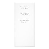 Scenic Boats Serenity Prayer Advertising Card Werbekarte (Hinten)