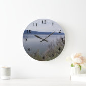 Scenic Cascade Lake Große Wanduhr (Zuhause)