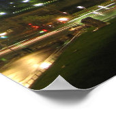 Scenic Eiffel Tower at Night Poster (Ecke)