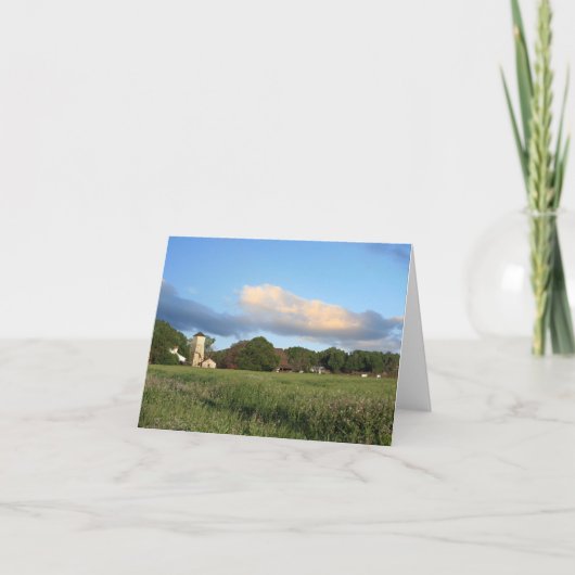 Scenic Farm, Blank Note Card Karte (Vorderseite)