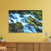 Scenic Forest Waterfall Landscape Leinwanddruck (Insitu (Wohnzimmer))