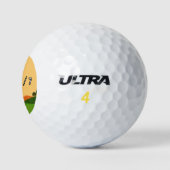 Scenic Funny Golf 24/7 Theme Golf Balls Golfball (Logo)