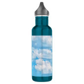 Scenic Happy Sunny Clouds Background Trinkflasche (Links)