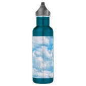 Scenic Happy Sunny Clouds Background Trinkflasche (Rechts)