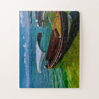 Scenic Lake Taxi Boot | Tropische Gewässer Puzzle