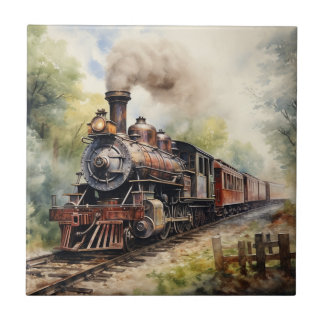 Scenic Landscape a Victorian Train Fliese