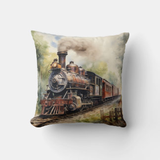 Scenic Landscape a Victorian Train Kissen