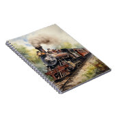 Scenic Landscape a Victorian Train Notizblock (Rechte Seite)