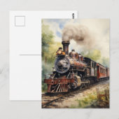 Scenic Landscape a Victorian Train Postkarte (Vorne/Hinten)