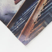 Scenic Landscape with Train Fleecedecke (Ecke)