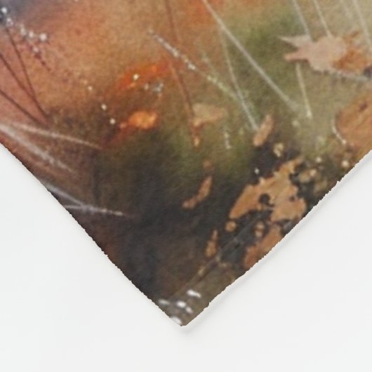 Scenic Landscape with Train Fleecedecke (Ecke)