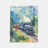Scenic Landscape with Train Fleecedecke (Vorderseite)