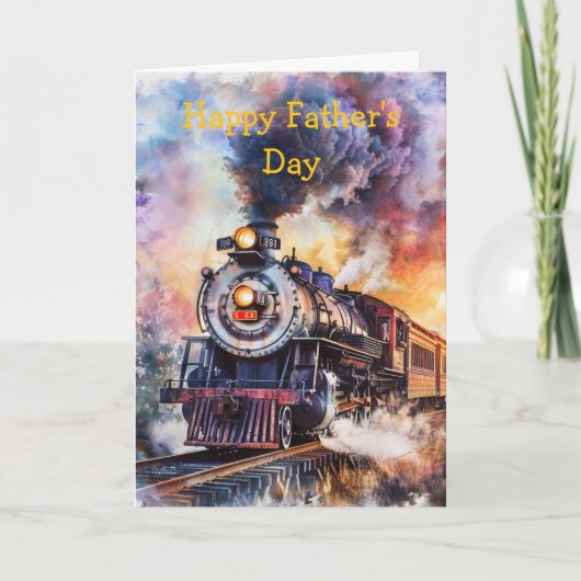 Scenic Landscape with Train Karte (Vorderseite)