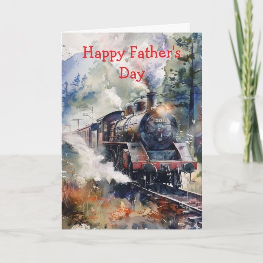 Scenic Landscape with Train Karte (Vorderseite)