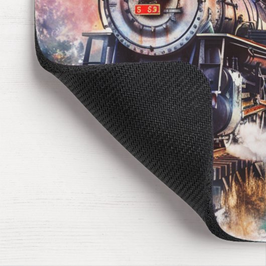 Scenic Landscape with Train Mousepad (Ecke)