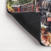 Scenic Landscape with Train Mousepad (Ecke)