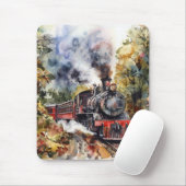 Scenic Landscape with Train Mousepad (Mit Mouse)