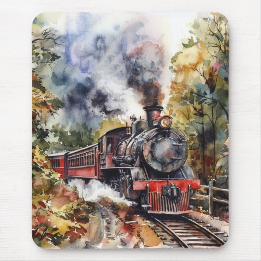 Scenic Landscape with Train Mousepad (Vorne)