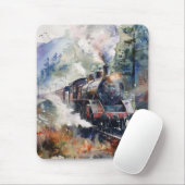 Scenic Landscape with Train Mousepad (Mit Mouse)